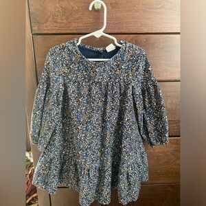 Gap flowered corduroy dress